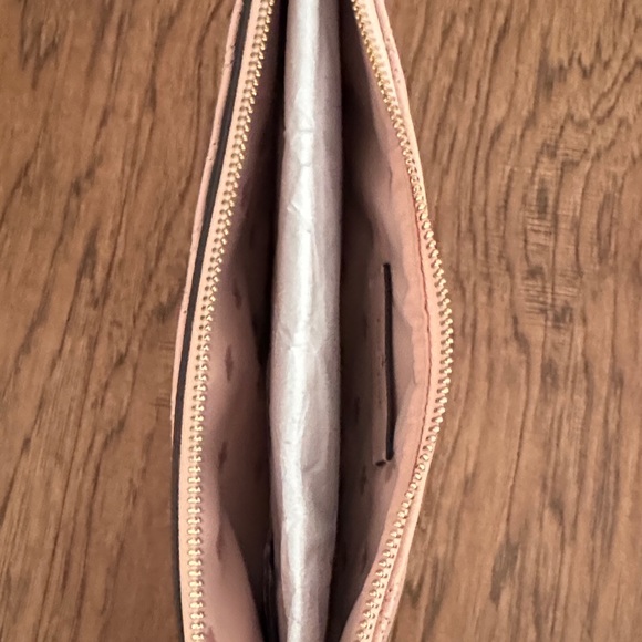 Kate Spade Rose Smoke Pink Quilted Clutch - Picture 5 of 6